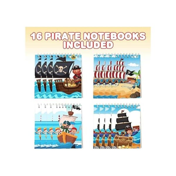 ArtCreativity Mini cuadernos de pirata paquete de 16_2