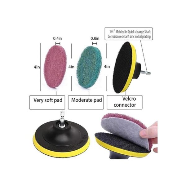 DUOSHIDA Kit de limpieza de almohadillas de estropajo para