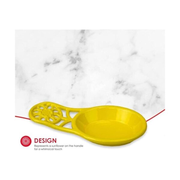 Home Basics Sunflower Collection Reposacucharas hierro