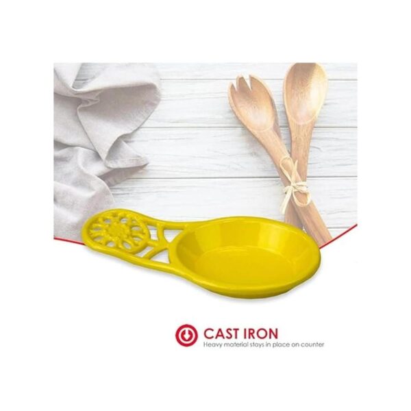 Home Basics Sunflower Collection Reposacucharas hierro