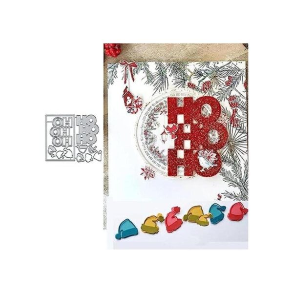 DDeehs Marco de sombrero de Navidad con diseño de letras