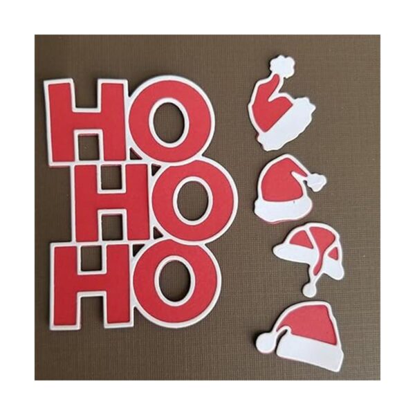 DDeehs Marco de sombrero de Navidad con diseño de letras