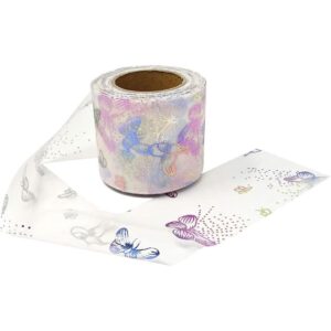 Honbay Cinta de gasa suave con estampado de mariposas de