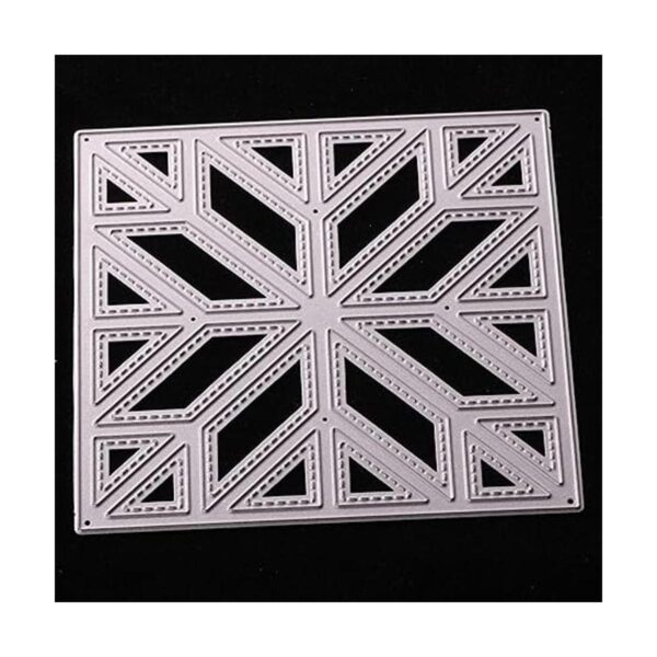 Diagonal de Navidad colcha de metal troquelado marco de