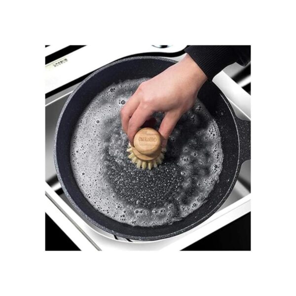 GREENTH PRO Cepillo para platos de palmera bambú_4