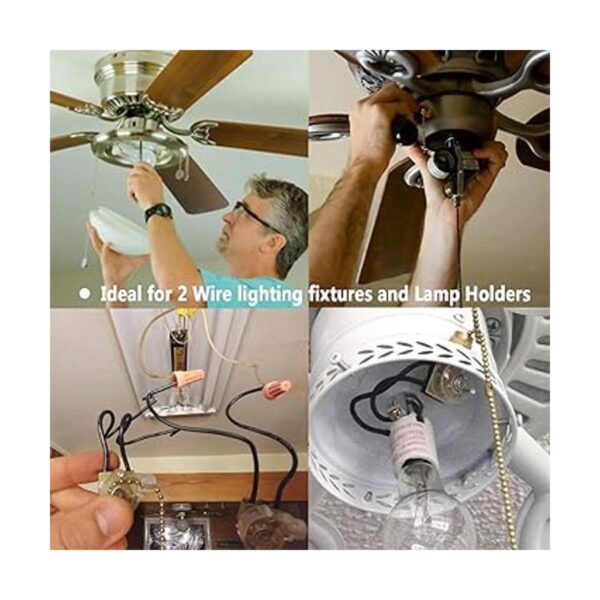 Interruptor de luz de ventilador de techo Zing Ear_4