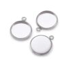 KISSITTY 100 piezas de acero inoxidable bisel en blanco