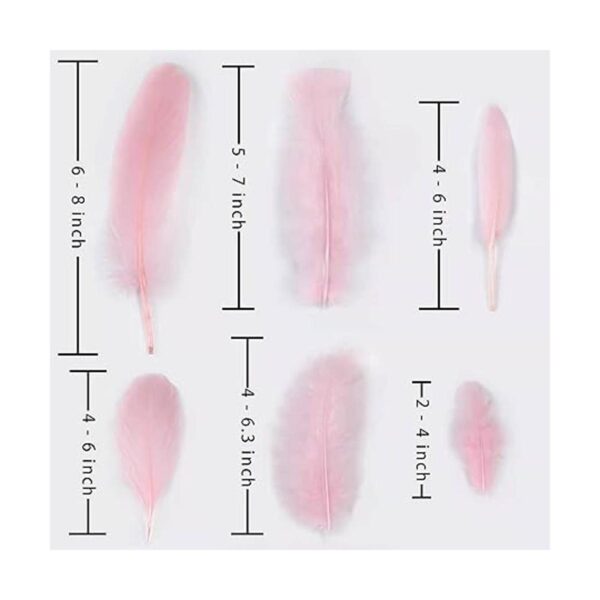 Larryhot Plumas rosas para manualidades a granel 240_4