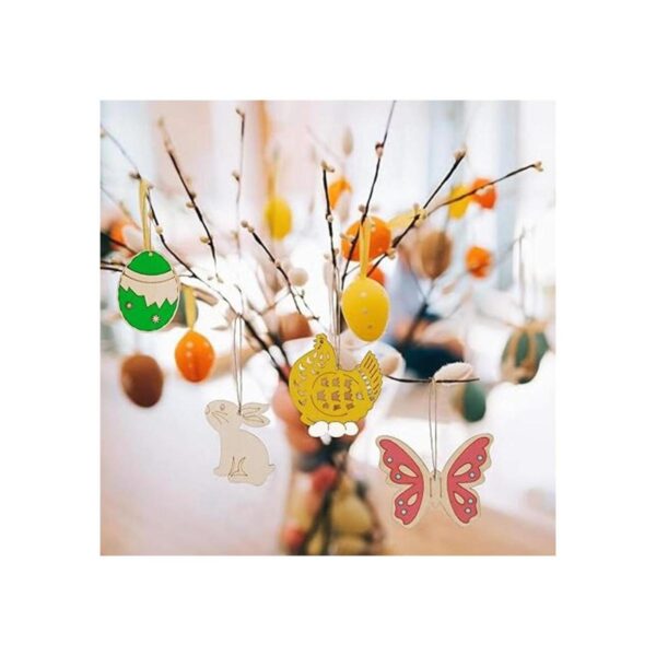 Max Fun 60 recortes de madera de Pascua para manualidades_6