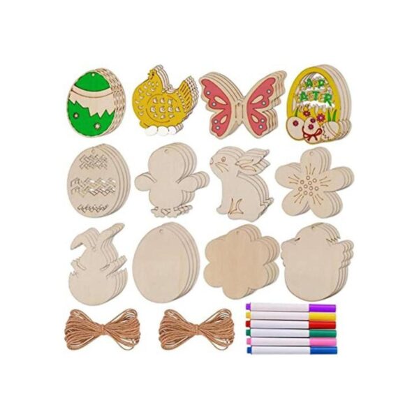 Max Fun 60 recortes de madera de Pascua para manualidades_1