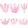 Larryhot Plumas rosas para manualidades a granel 240_1
