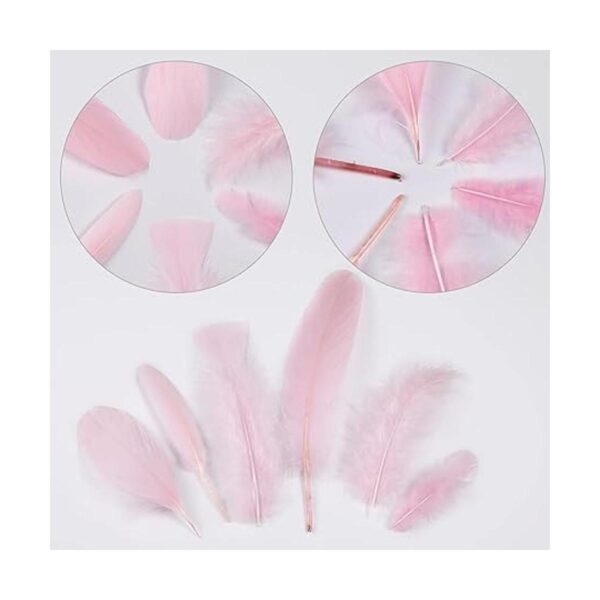 Larryhot Plumas rosas para manualidades a granel 240_3
