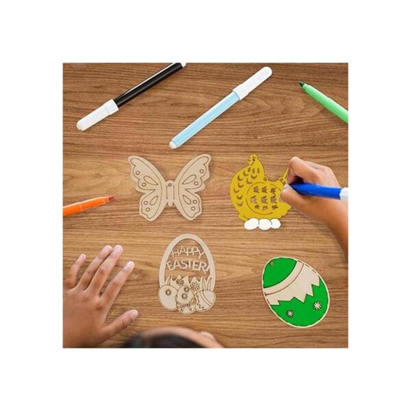 Max Fun 60 recortes de madera de Pascua para manualidades_4