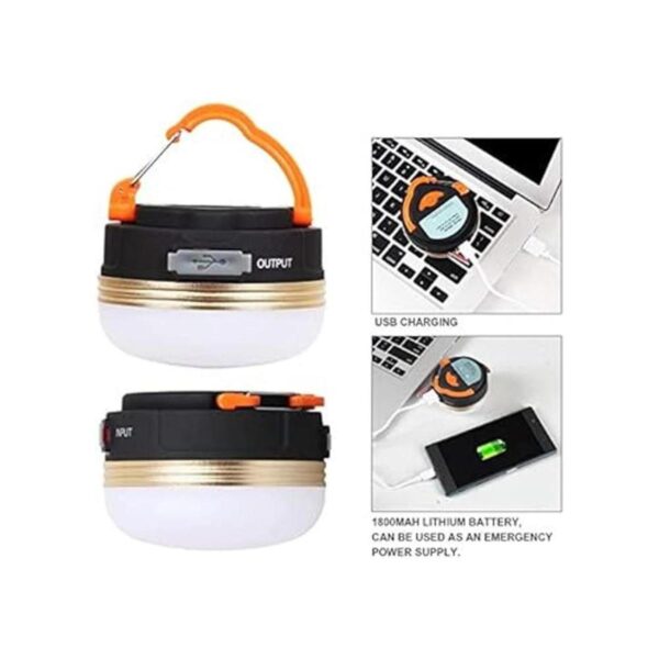 Linterna LED para campamento luz de tienda recargable y