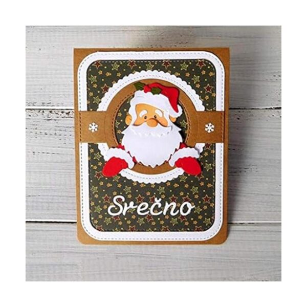 Troqueles de corte de metal de Papá Noel de Navidad