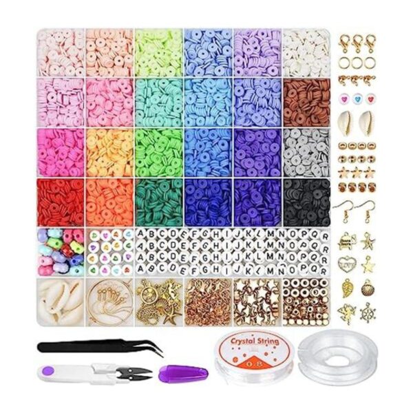 Gionlion 6000 cuentas de arcilla para hacer pulseras 24_1