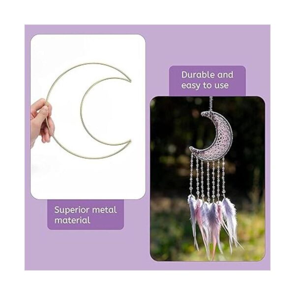 Hoedia 8 anillos dorados de macramé atrapasueños aros de