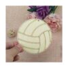 Creaides Letrero de madera con forma de voleibol para