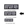 JUJUPUPS Parches reflectantes negros para perros paquete_2