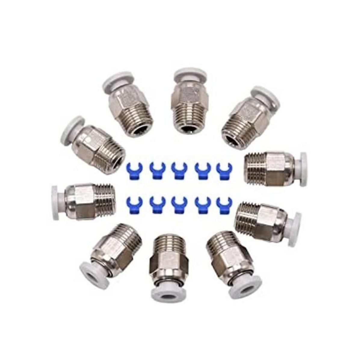 Creativity PC4M10 Conector recto para extrusora Bowden