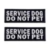 JUJUPUPS Parches reflectantes negros para perros paquete_1