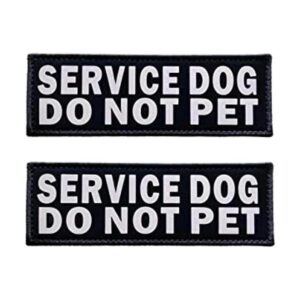 JUJUPUPS Parches reflectantes negros para perros paquete_1