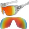 Galaxy Replacement Lenses For Oakley Antix Sunglasses Red