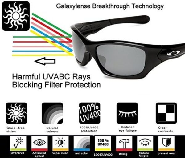 Galaxy Replacement Lenses For Oakley Antix Sunglasses Red