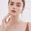 NBEADS 10 hebras 17.7 pulgadas chapado en oro rosa cadena_4