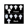 Hendevl Cross Molde de silicona para manualidades 5
