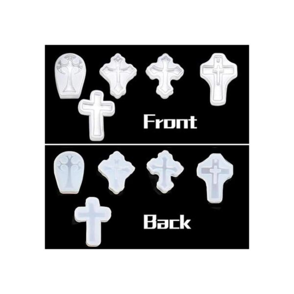 Hendevl Cross Molde de silicona para manualidades 5
