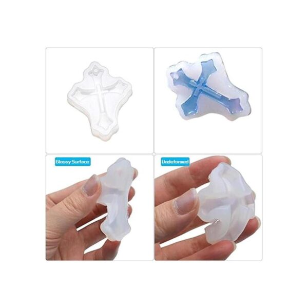 Hendevl Cross Molde de silicona para manualidades 5