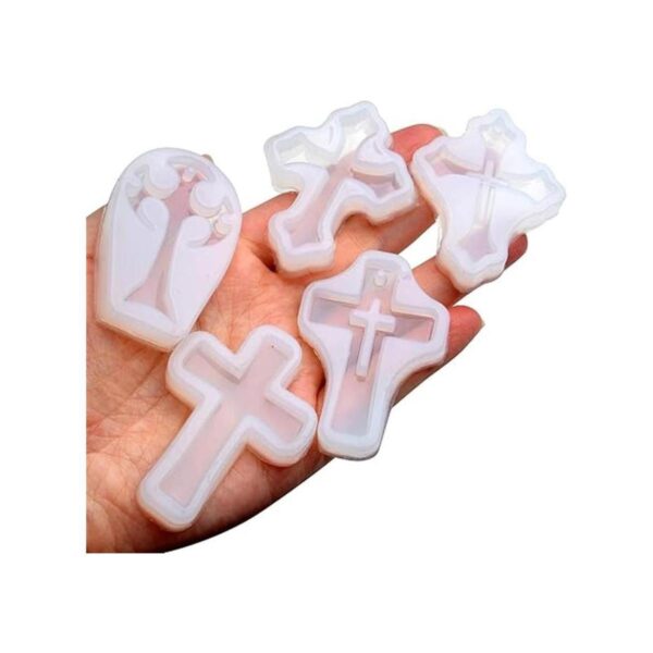 Hendevl Cross Molde de silicona para manualidades 5