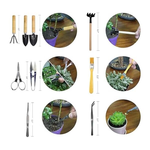 FALIDI Mini juego de herramientas de jardinería kit de_3