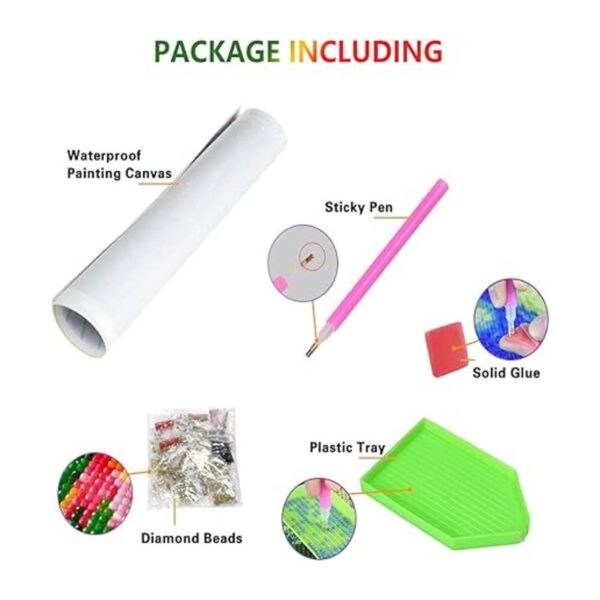 Kit de pintura de diamantes 5D por número para bricolaje