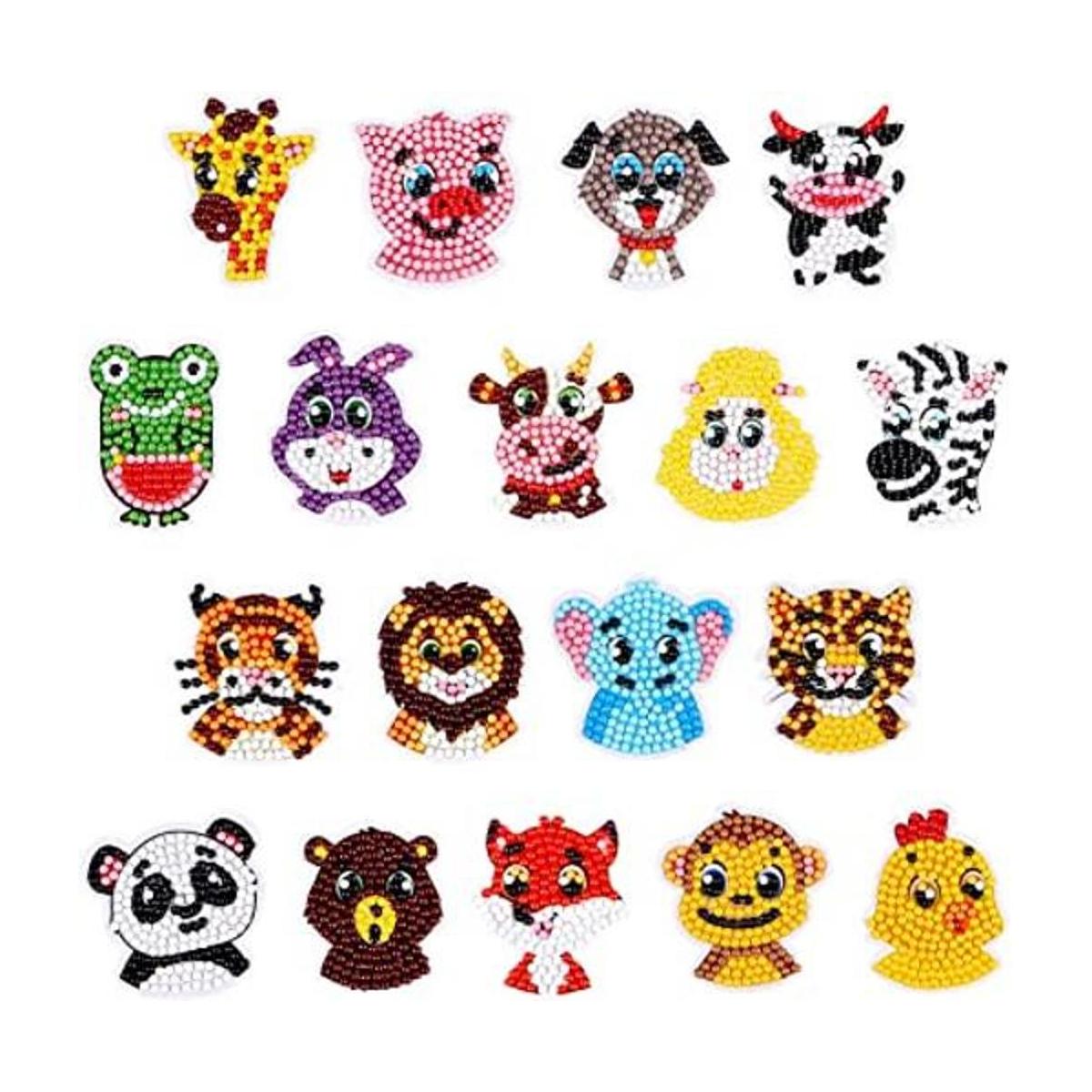 Kit de calcomanías de pintura de diamante 5D para niños
