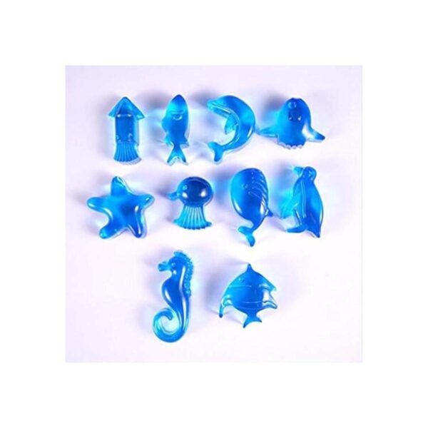 Juego de 3 moldes de resina con forma de animales marinos