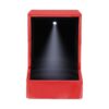 LamQee Caja de anillos de compromiso con luz LED de