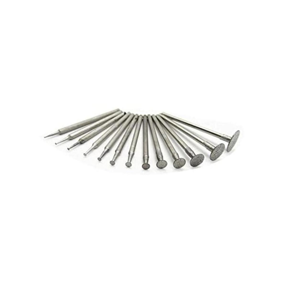 Luo ke Juego de 13 brocas de rebabas de diamante con