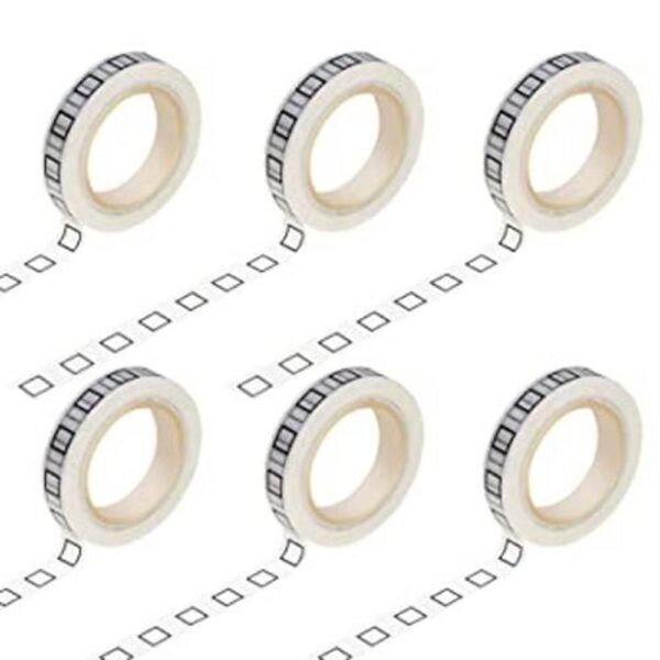 NUOMI 6 cintas adhesivas Washi de 0.39 pulgadas 0.315