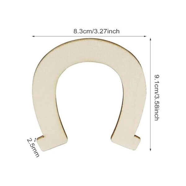 Honbay 24pcs en forma de herradura en blanco sin terminar