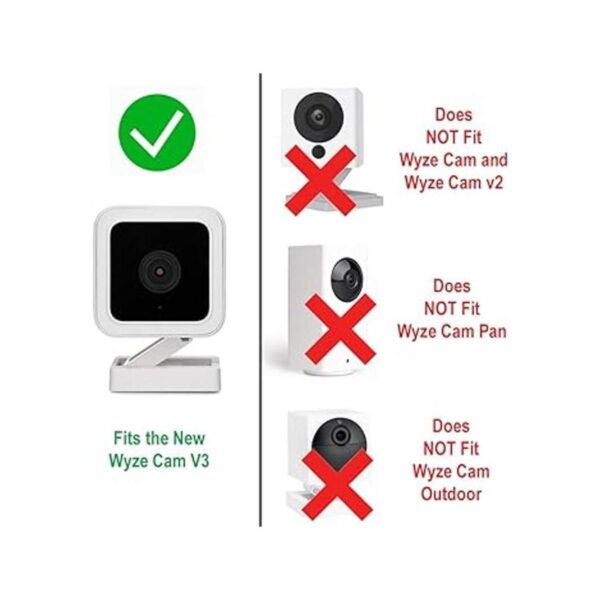Funda de silicona para Wyze Cam V3 Protege cada lado de