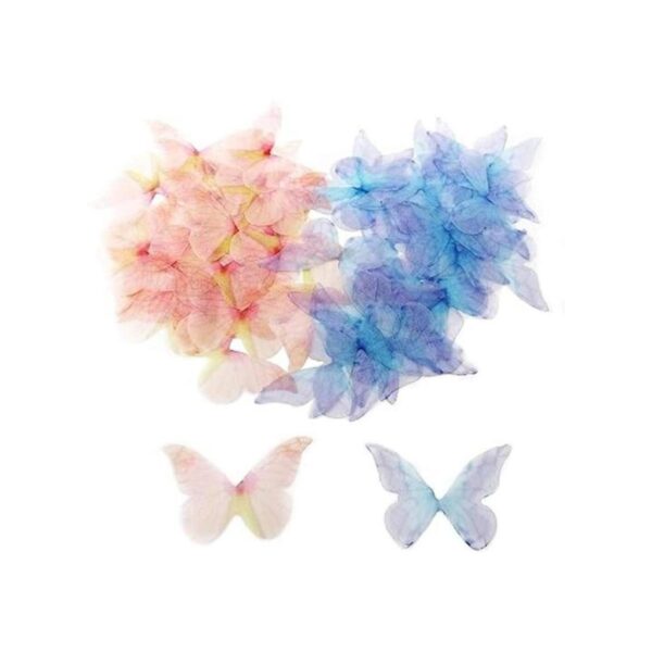 Honbay 60 colgantes de alas de mariposa artificiales para