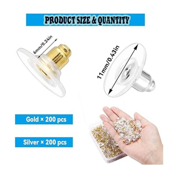 400 piezas de pendientes de bala para aretes con_3