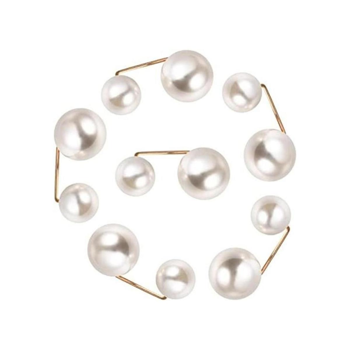 Healifty 6 broches de perlas de imitación de seguridad