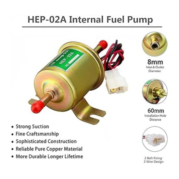 Leadrise Bomba de combustible eléctrica de 12 V bomba de_2