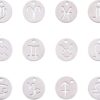 PH PandaHall 12 Constellations Zodiac Sign Colgantes