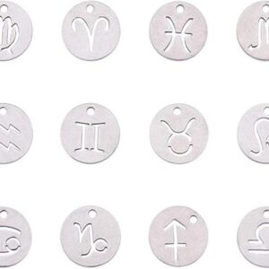 PH PandaHall 12 Constellations Zodiac Sign Colgantes