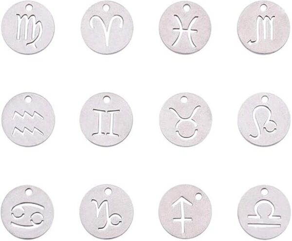 PH PandaHall 12 Constellations Zodiac Sign Colgantes