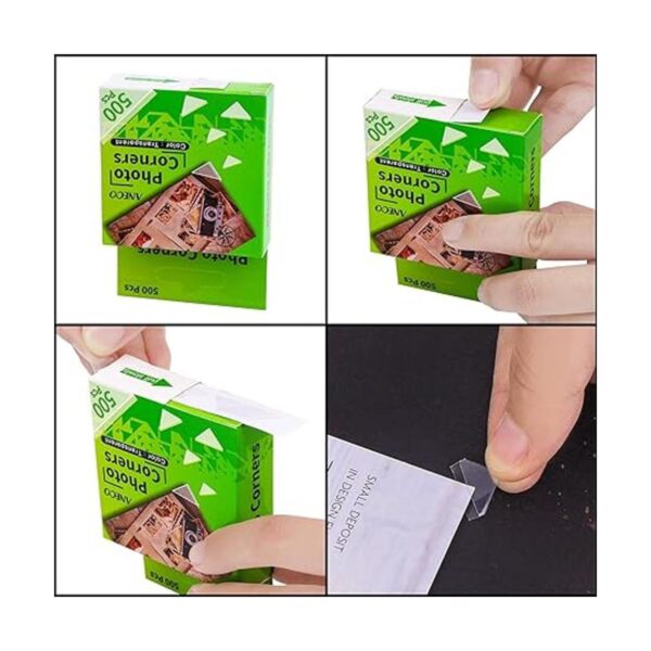 Aneco Paquete de 2 calcomanías transparentes para esquinas
